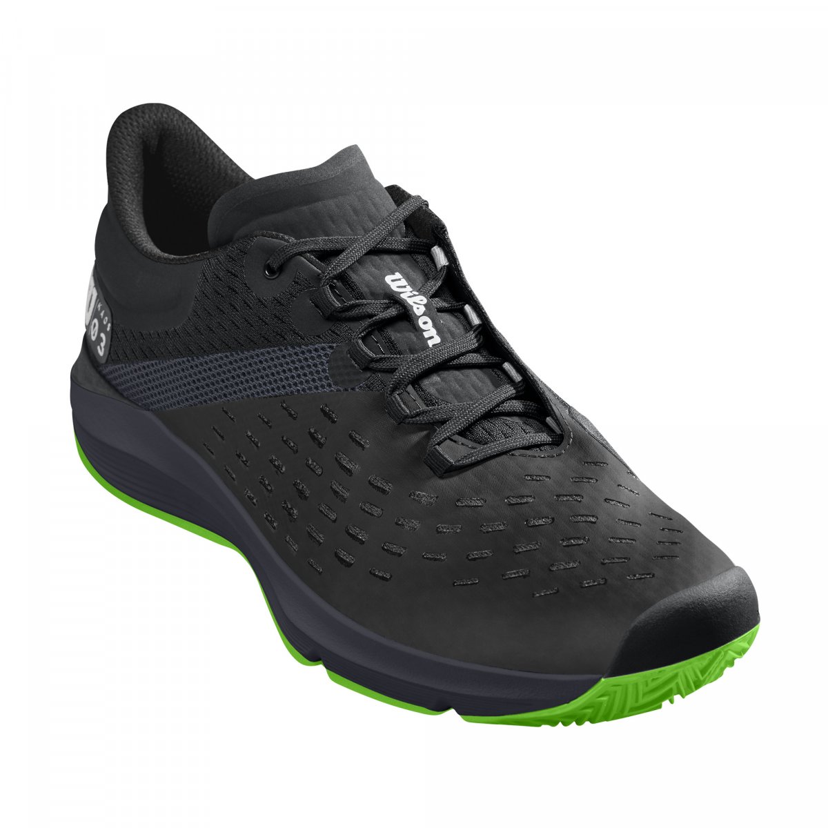 

Кроссовки Wilson KAOS 3.0 CLAY BK/EBONY/GREEN черный WRS326540E105 45.5 29 см