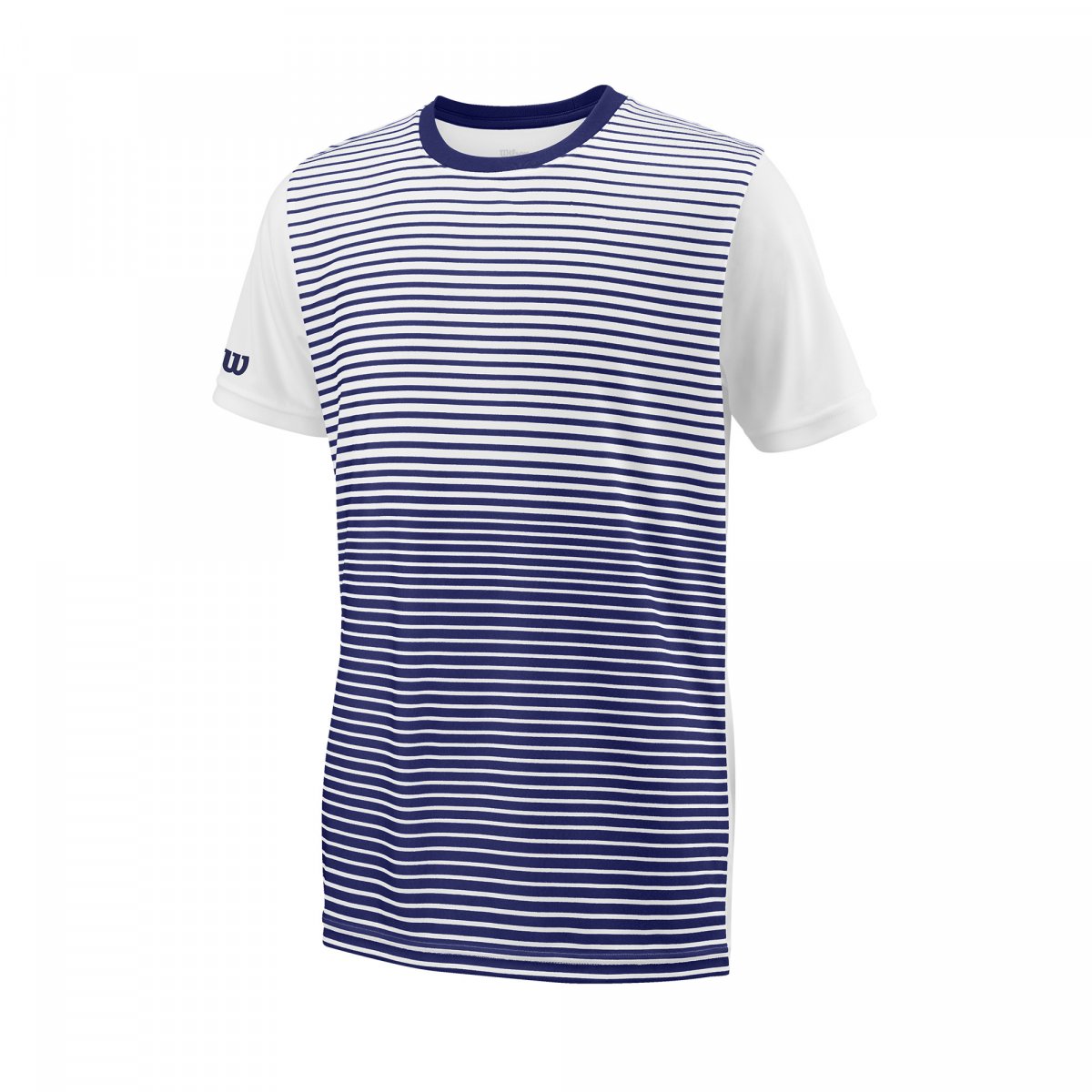 

Футболка Wilson TEAM STRIPED CREW DARK XL синий (WRA767203XL) 167-175 см
