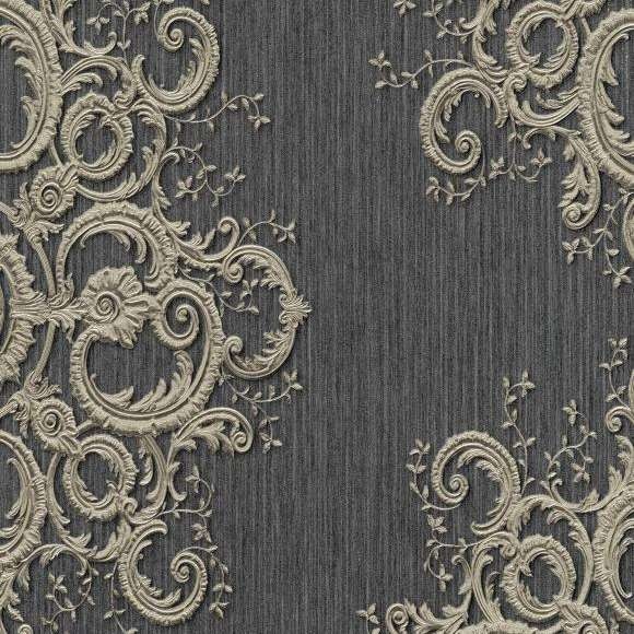 

Обои флизелиновая erismann elle 12082-15 узоры серый золотой Германия