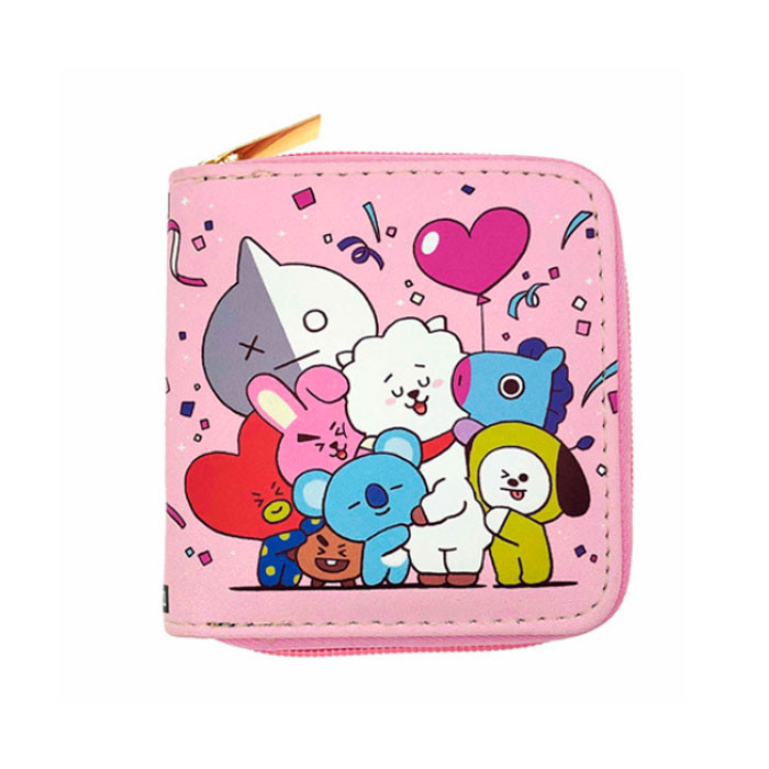 

Кошелек BT21 БТ21 BTS Бантаны Bangtan Boys розовый (7352)