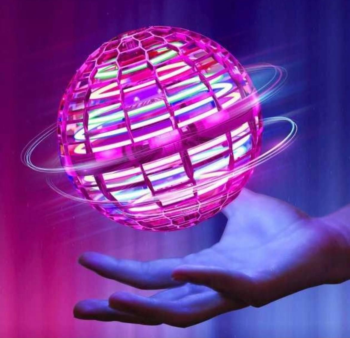 

Летающий светящийся шар JZK Gyrosphere спиннер бумеранг Красный 11967