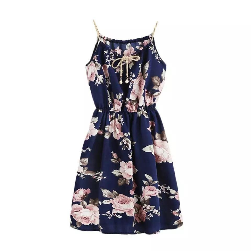 

Женский сарафан ZCFR blossom flower print Синий One Size 4024