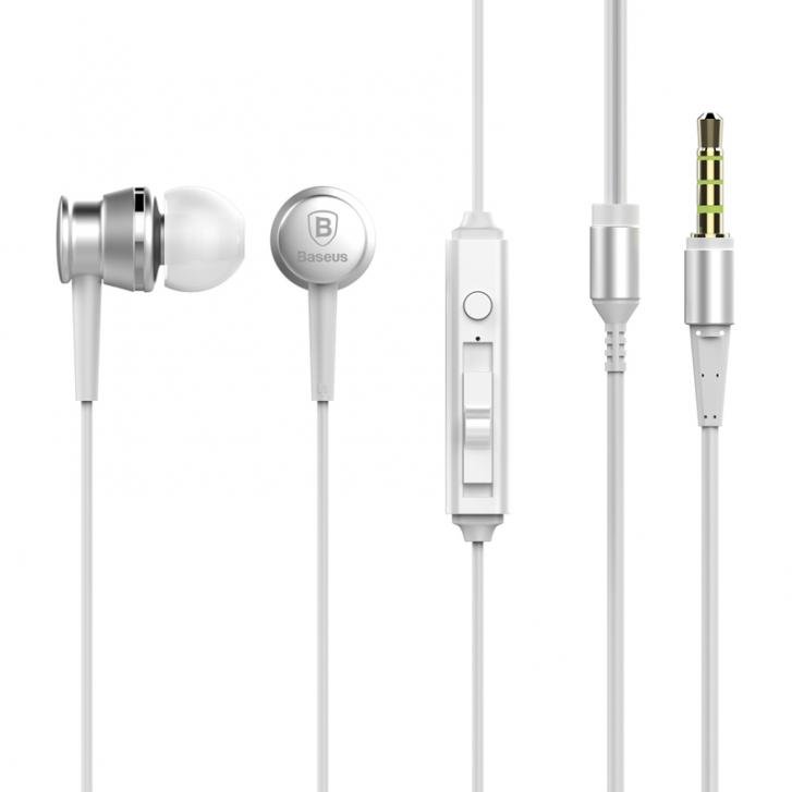 

Наушники Baseus Lark Series Wired Earphones Silver