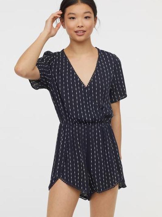 

Комбинезон H&M 727611b42  Темно-синий, Комбинезон H&M 727611b42 38 Темно-синий