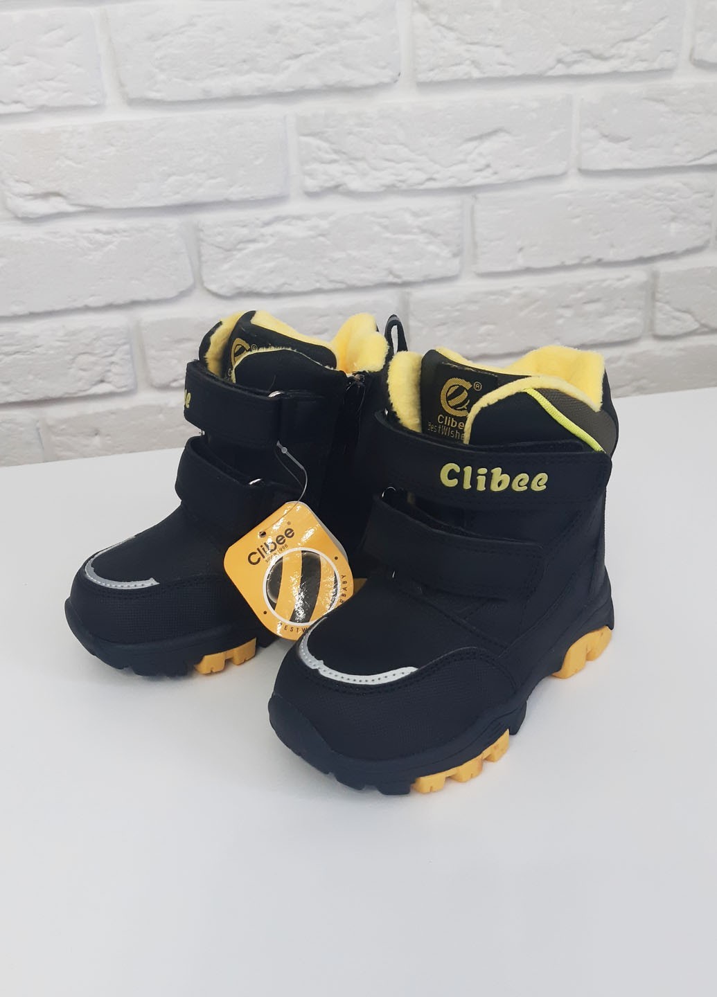 

Зимние ботинки Clibee 26р 17 см Черные