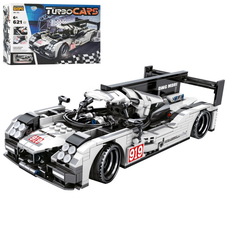 

Конструктор Limo Toy TurboCars KB 152 Гоночный автомобиль, 621 деталь