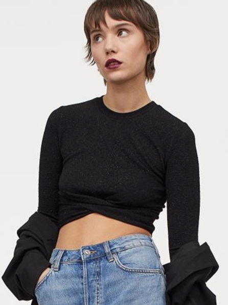 

Топ H&M 930478b45  Черный, Топ H&M 930478b45 S Черный