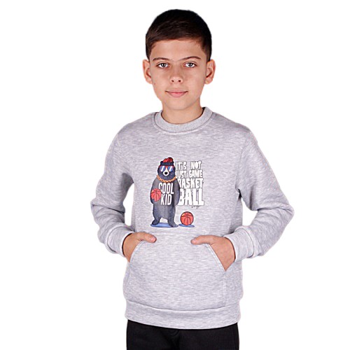 

Свитшот для мальчиков СOOL-KID 146 меланжевый