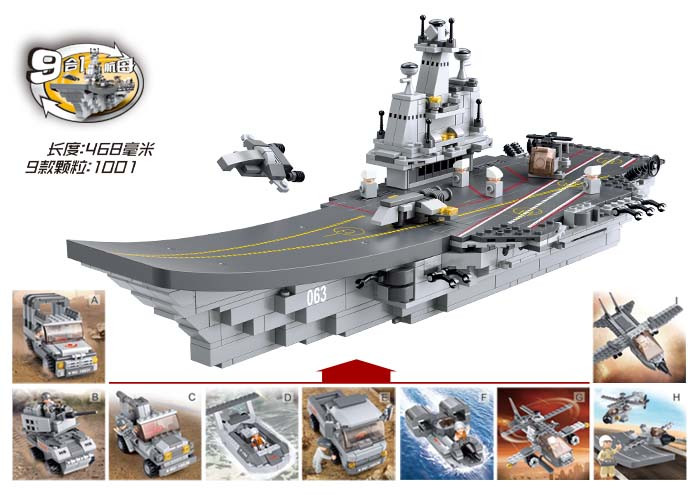 

Конструктор SLUBAN M38-B0537 АРМИЯ - Авианосец-трансформер (1 001 дет.)