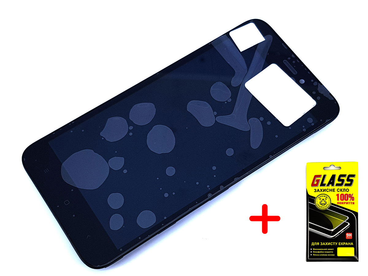 

Дисплей + сенсор (модуль) экран Xiaomi Redmi 5A, Redmi Go черный + рамка High Copy + защитное стекло