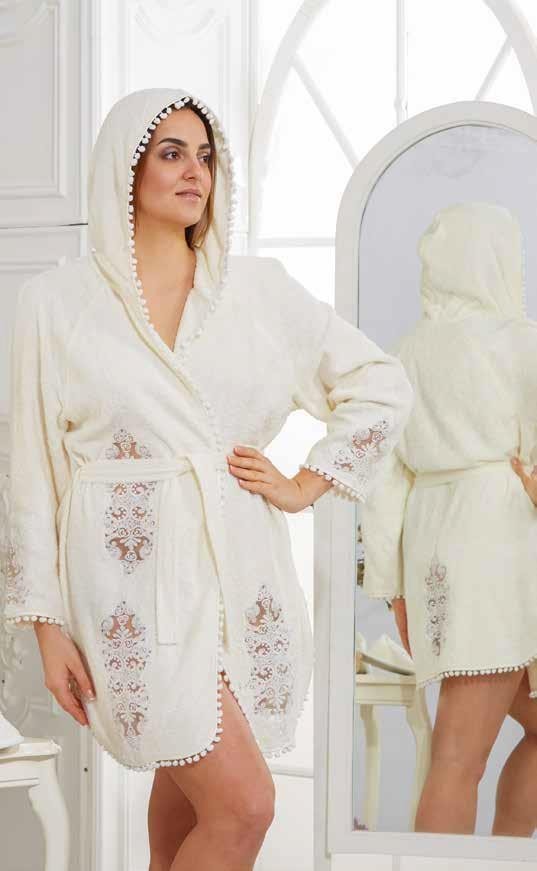 

Халат Arya женский с капюшоном / Soft кремовый, Халат Arya женский с капюшоном L/XL Soft кремовый