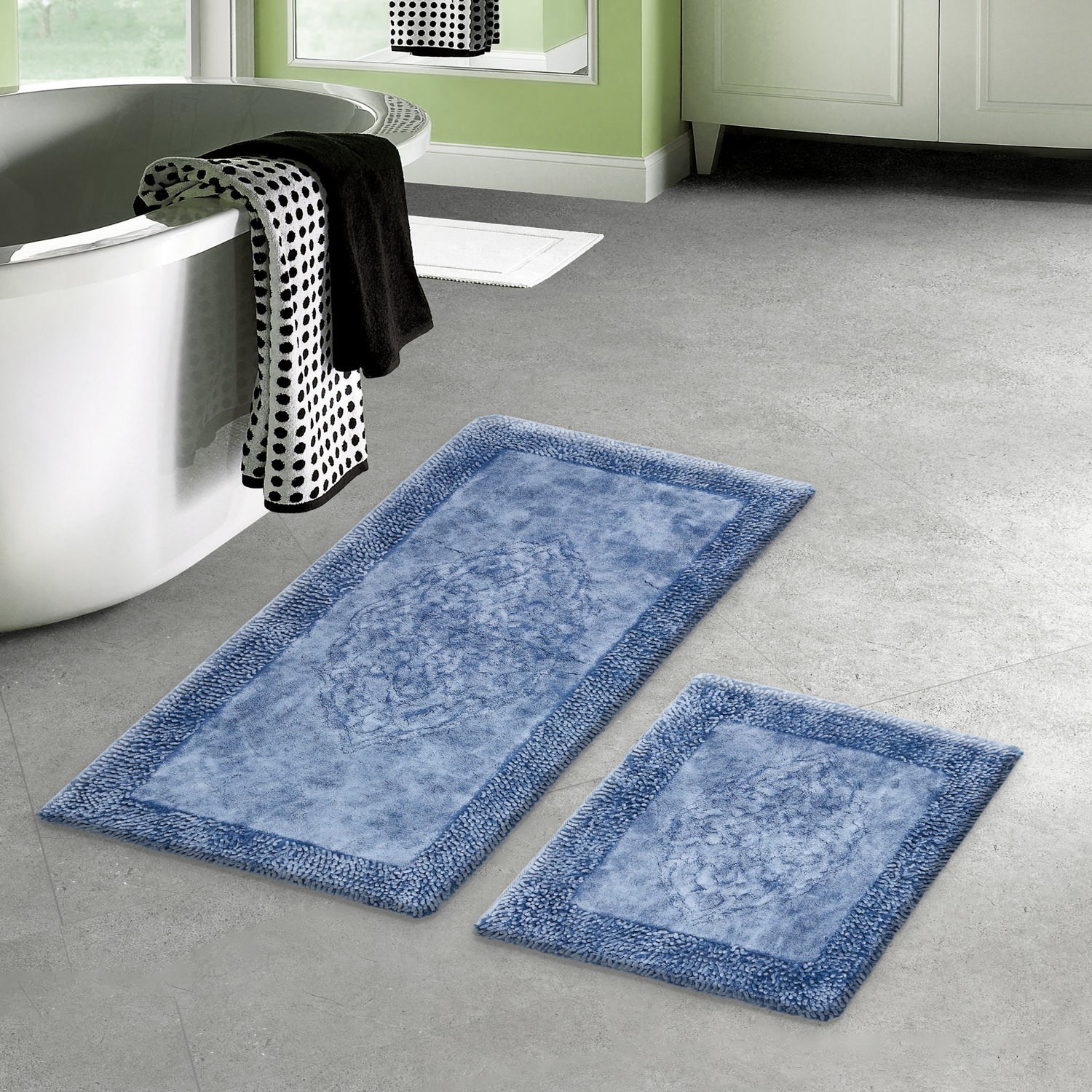 

Набор ковриков Arya Tiffany 60x100/60x50 голубой