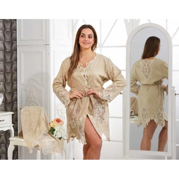 

Халат Arya женский / Venice бежевый, Халат Arya женский L/XL Venice бежевый