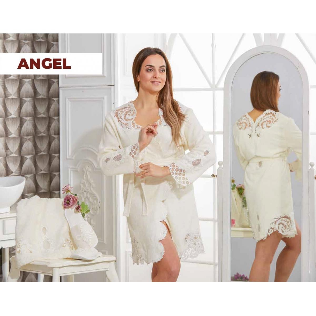 

Халат Arya женский / Angel кремовый, Халат Arya женский S/M Angel кремовый