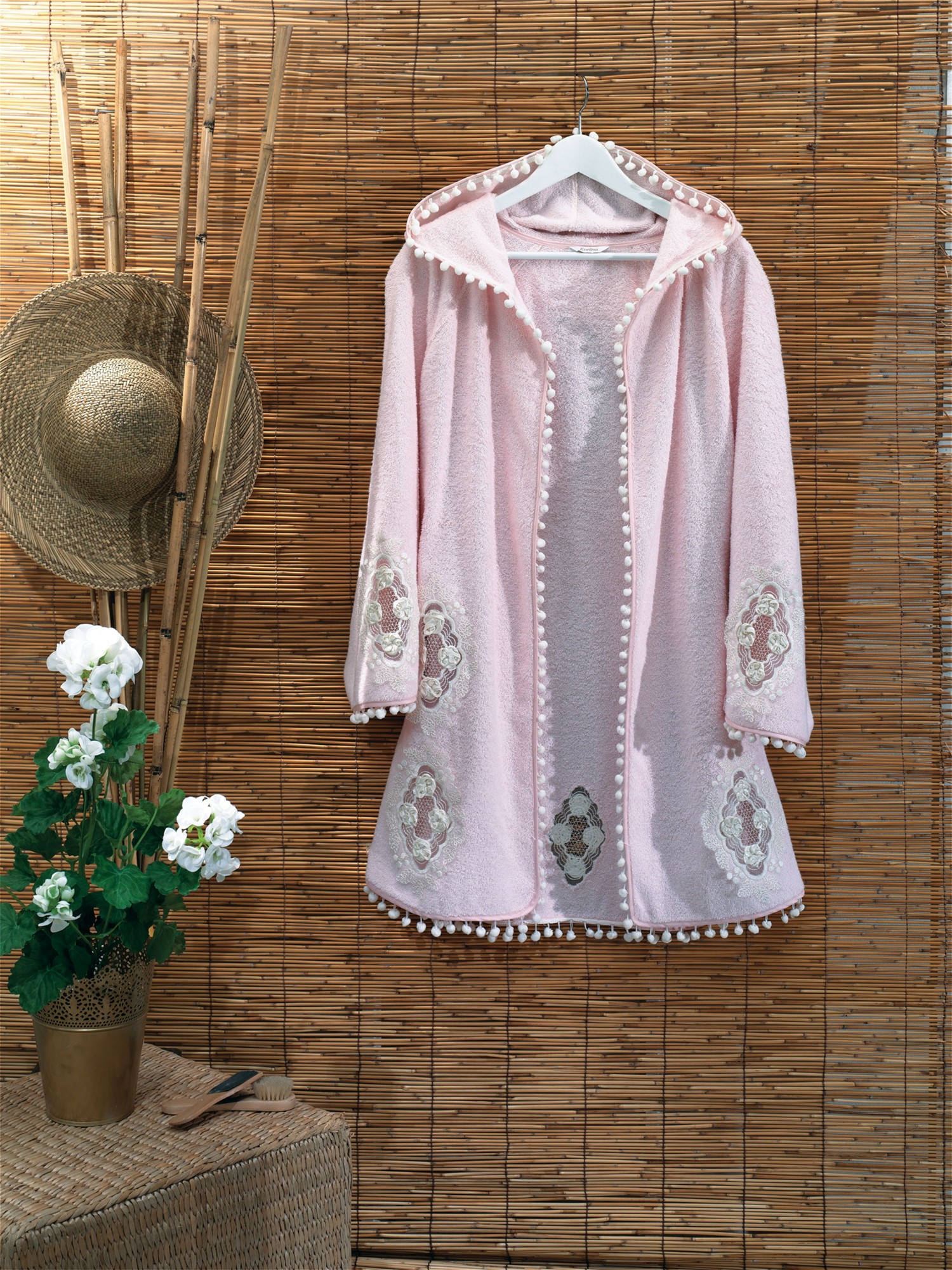 

Халат Arya женский с капюшоном / Soft розовый, Халат Arya женский с капюшоном L/XL Soft розовый