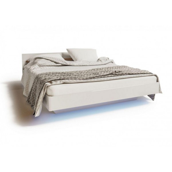 

Кровать Бьянко160х200(без подсветки и каркаса ) из ДСП и МДФ цвет белый, дуб сонома Svit Mebliv
