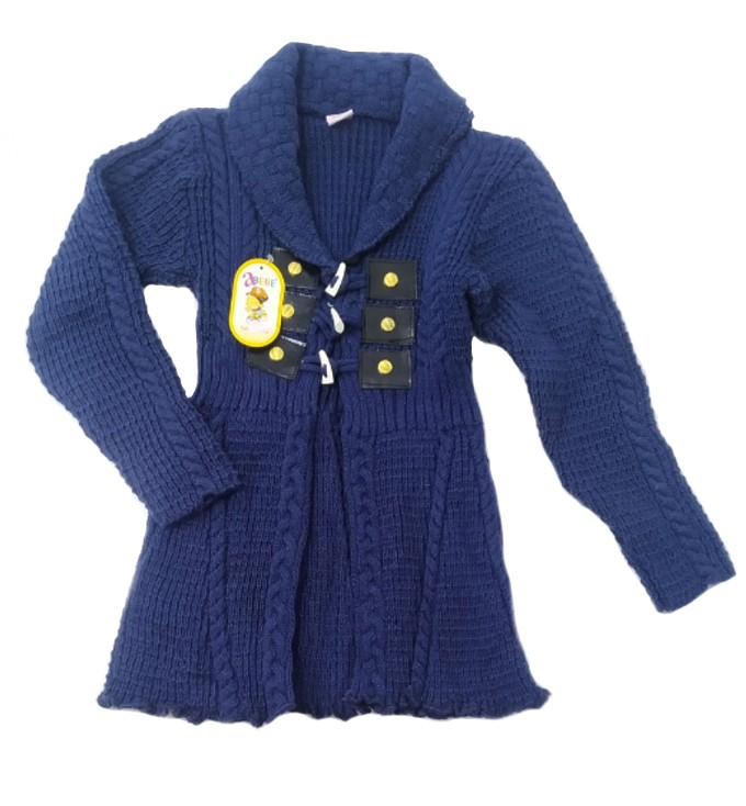

Кардиган на пуговицах для девочки BEBE 1024 116 темно-синий