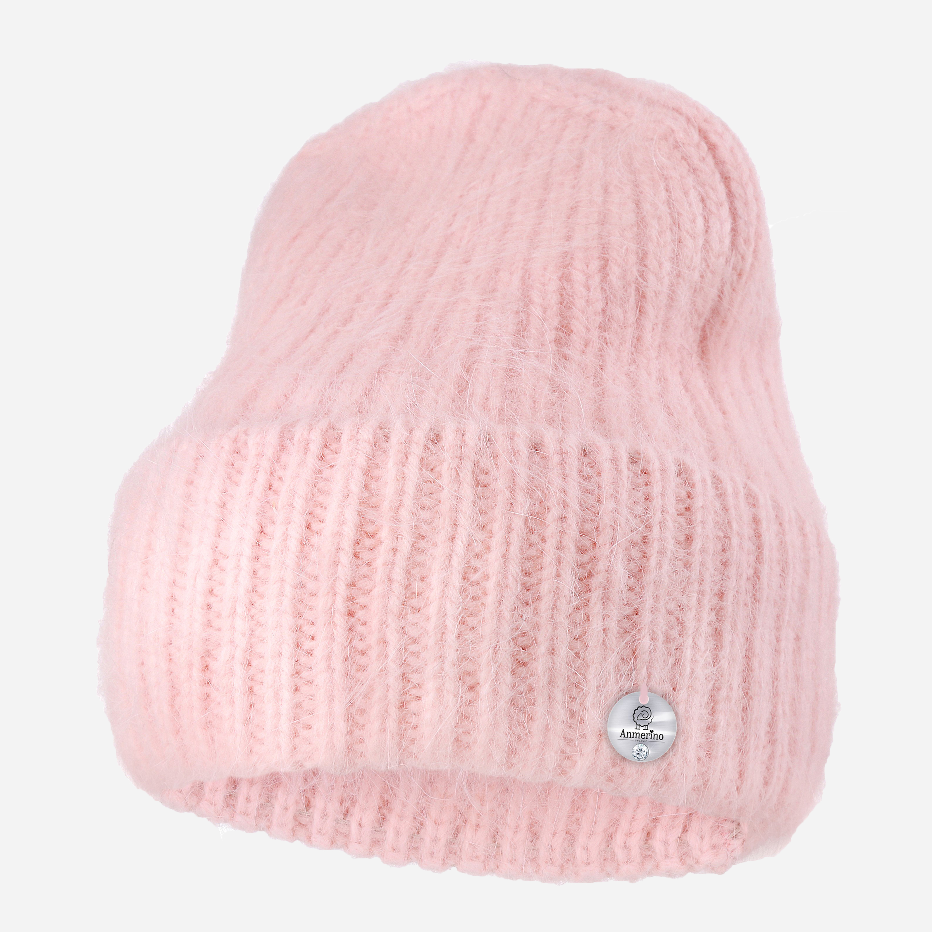 

Зимняя шапка Anmerino Anna-2 54-56 см Персиковая