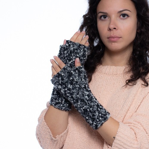 

Митенки PureWool Coco черно-белый меланж SC5003MCС