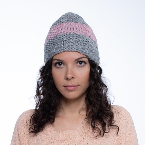 

Шапка PureWool Youth Сollection Серо-розовый PW3434HK