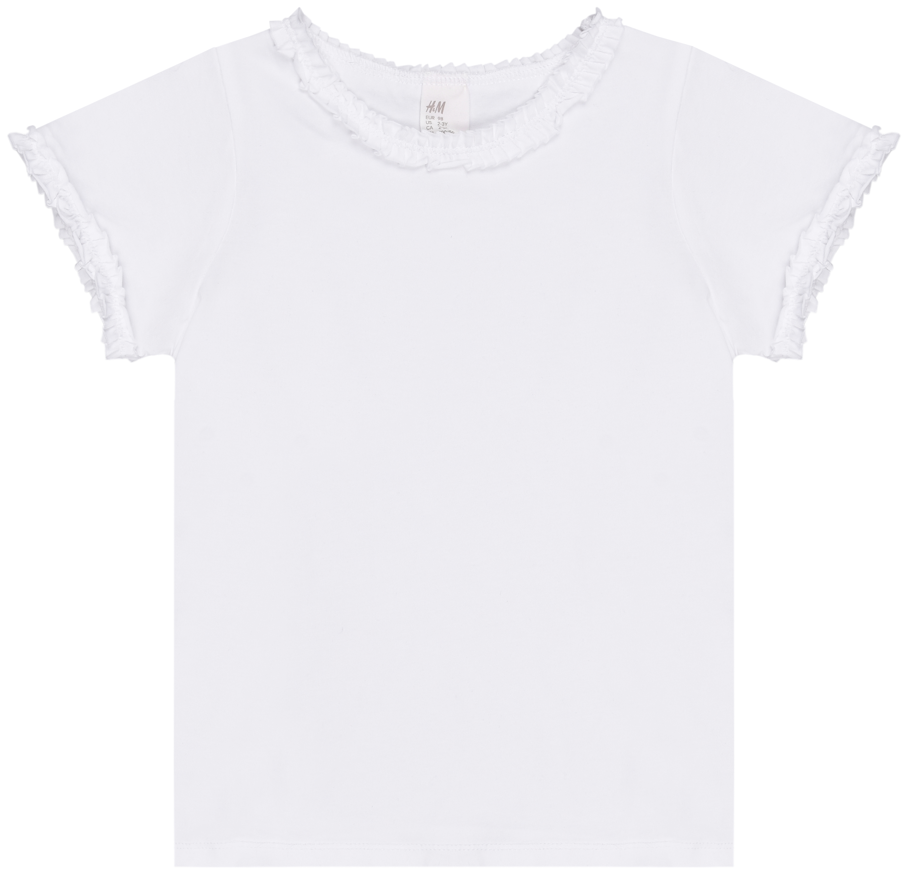 

Футболка H&M 6994899 98 см Белая