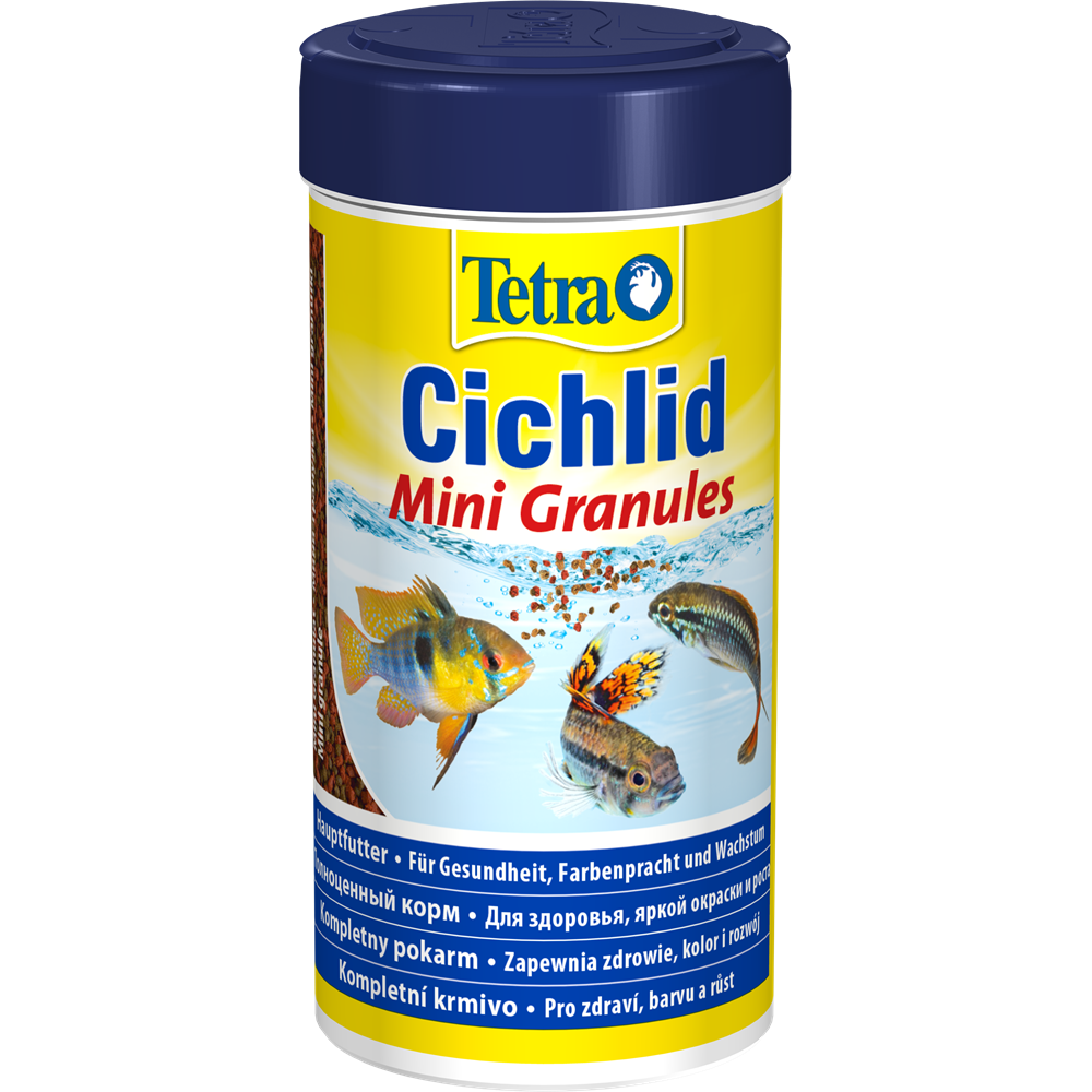 

Корм для рыб Tetra Cichlid Mini Granules основной в виде небольших гранул для маленьких и карликовых цихлид 0.25 мл