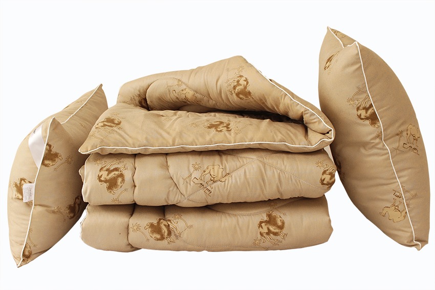 

Одеяло искусственный лебяжий пух Camel 145x215 + 2 подушки 50x70 Tag tekstil Odeyalo-240