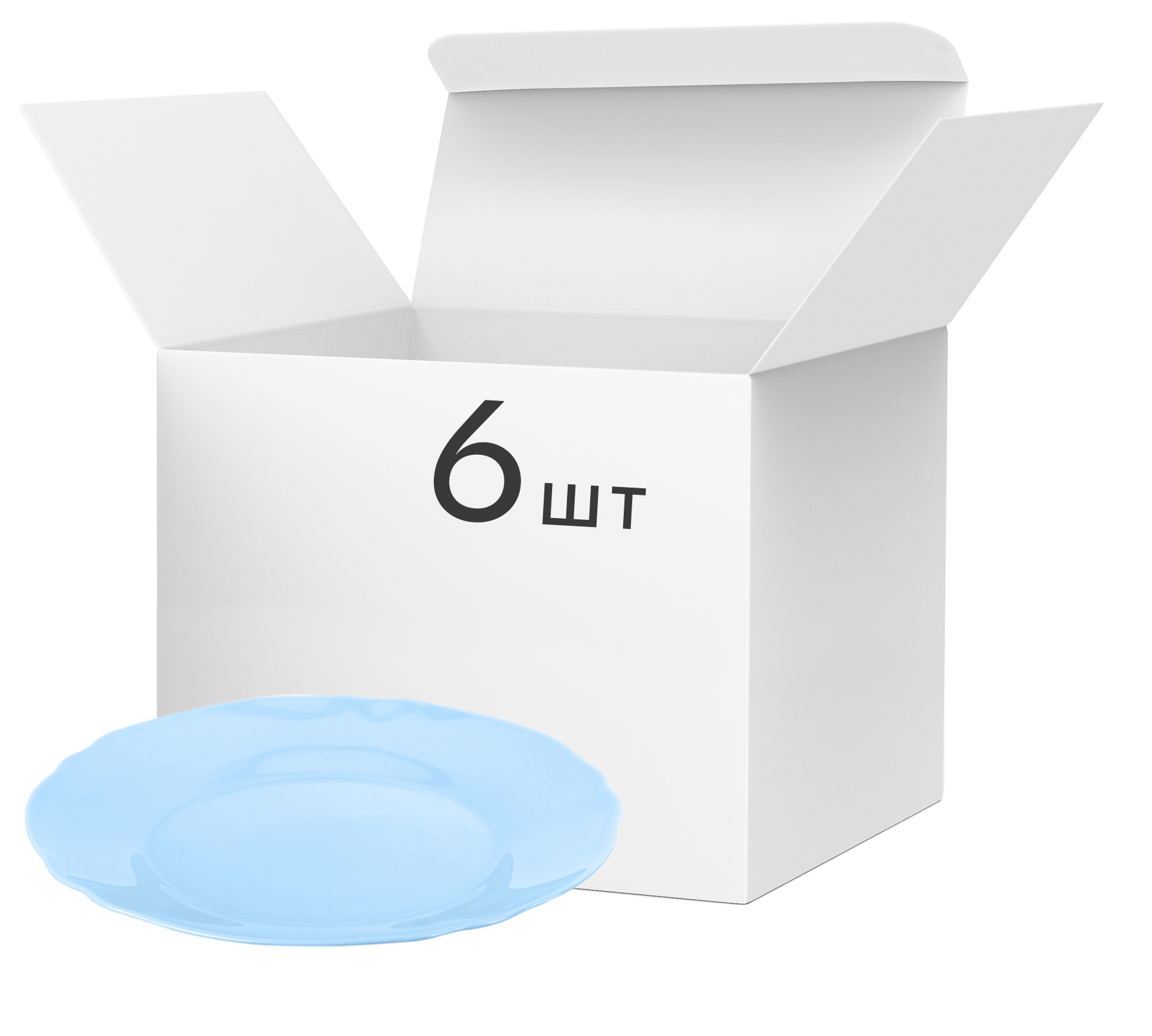 

Набор тарелок десертных Luminarc Louis XV Light Blue 19 см 6 шт