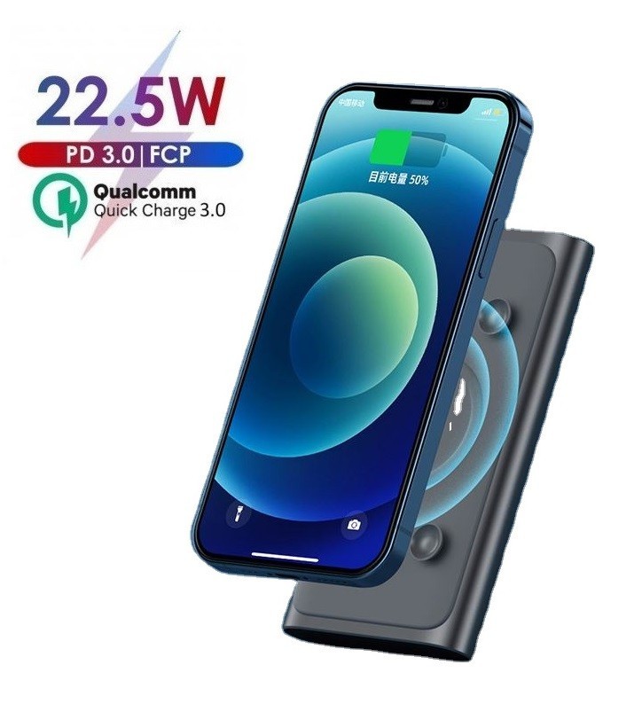 

Павербанк Remax 10000 mAh 22.5W PD+QC Wireless Fast Charging Grey