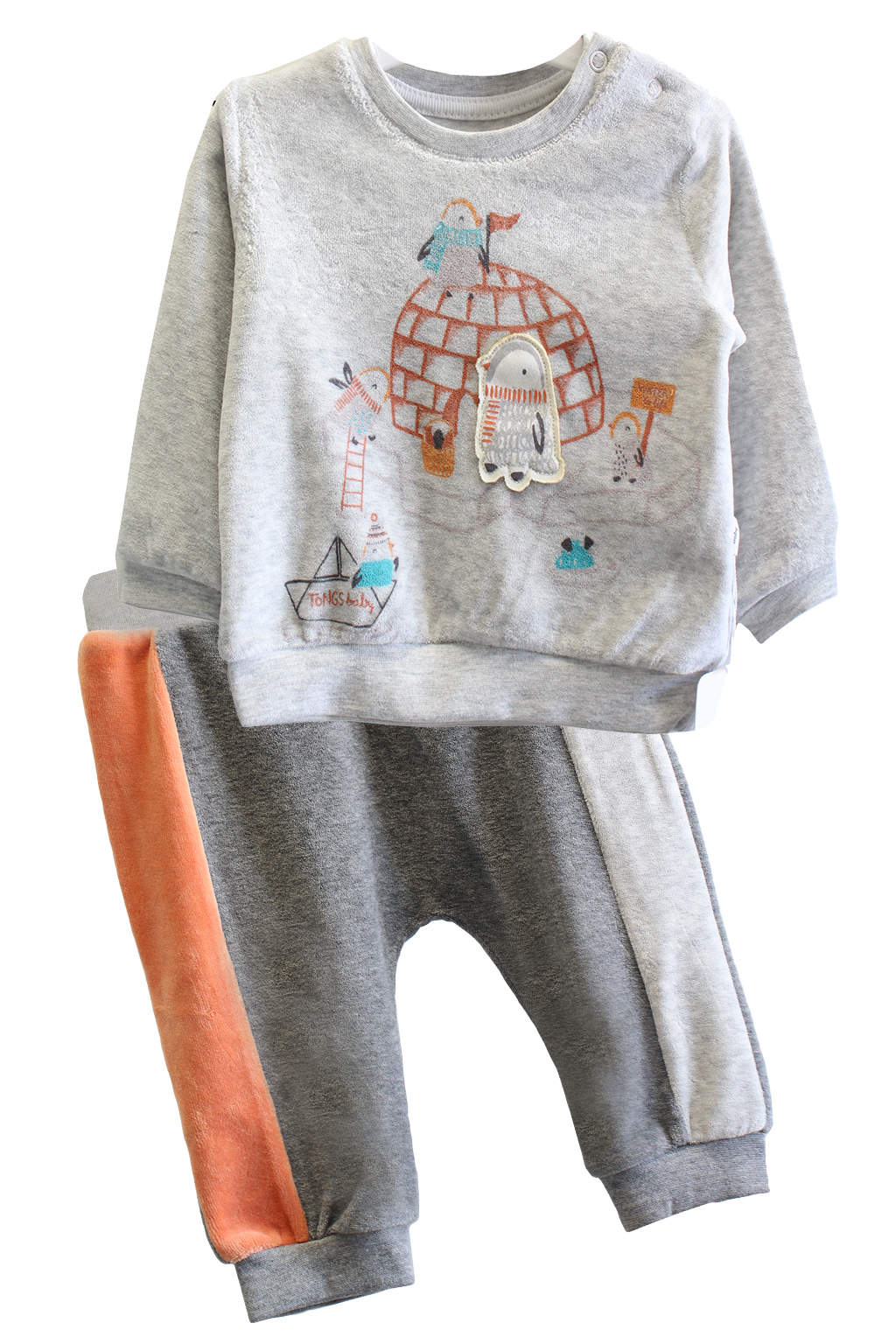 

Комплект Tongs baby 68 см Серый