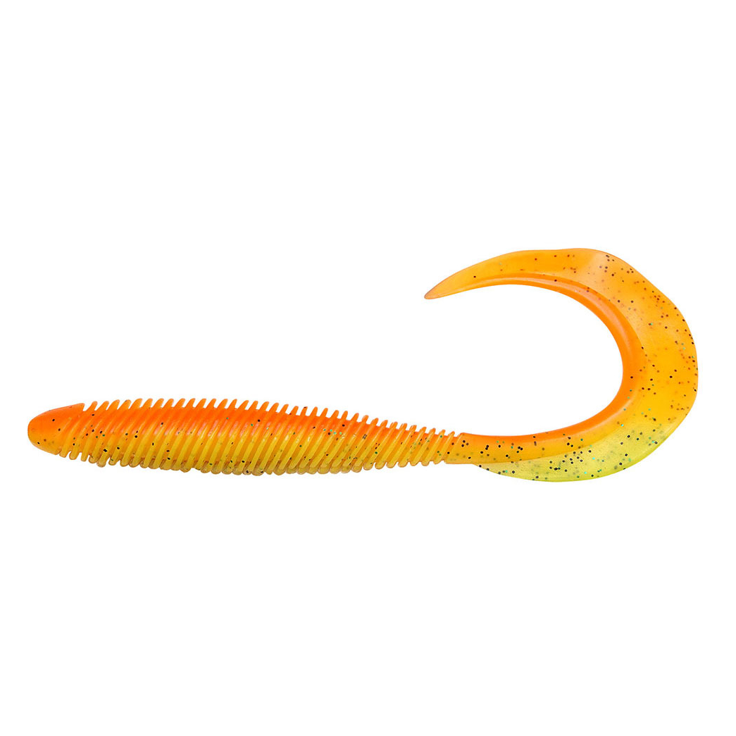 

Твистер Megabass Kemuri Curly 8.9cm 7шт Orange Back Chart (35458)