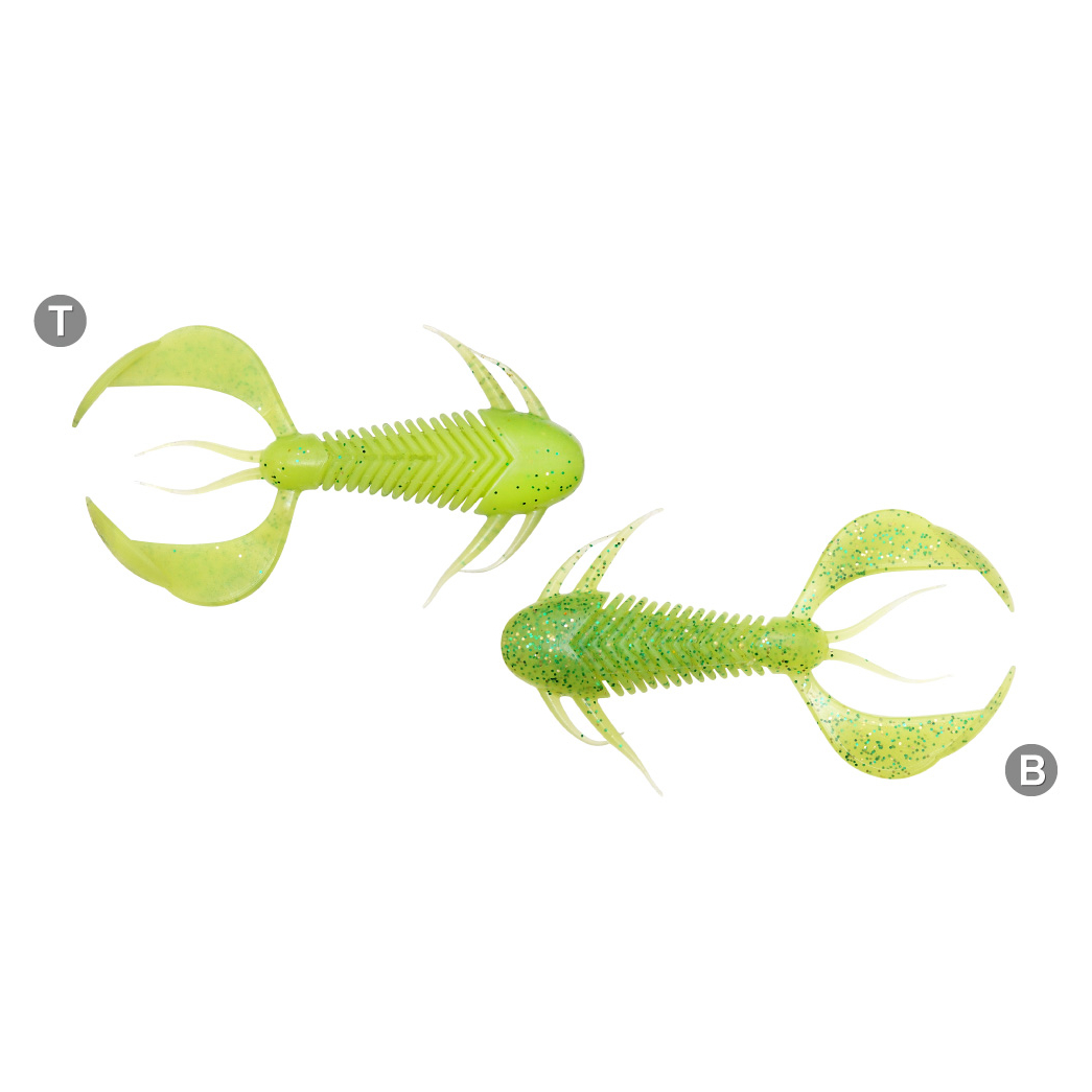 

Рак Megabass Rock Hog 5.08cm 10шт Chart/Green&Gold Flake (35411)