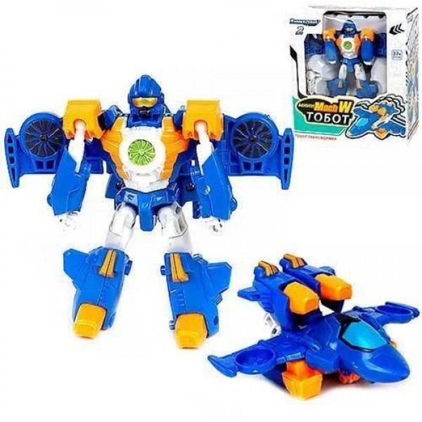 

Трансформер Star Toys Тобот Мини Mach W самолет (2 серия) 888-1-10 синий