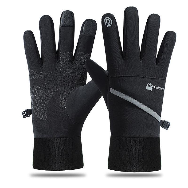 

Перчатки мужские зимние BR-S Outdoors сенсорные с начесом черные р. L 1525024903