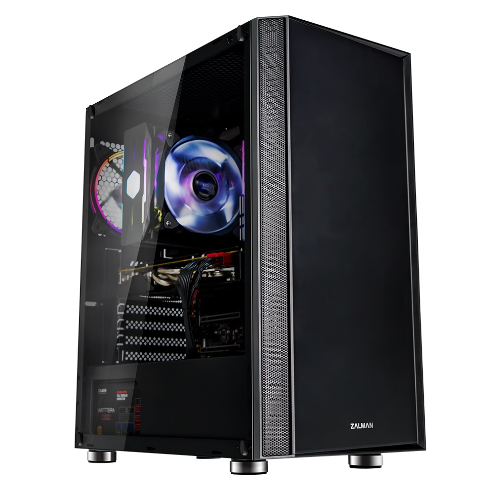 

Корпус Zalman R2 BLACK, MidT, E-ATX, 2xUSB2.0,1xUSB3.0, 1x120мм RGB,стекло(бок. панель),безБП,черный (R2BLACK)