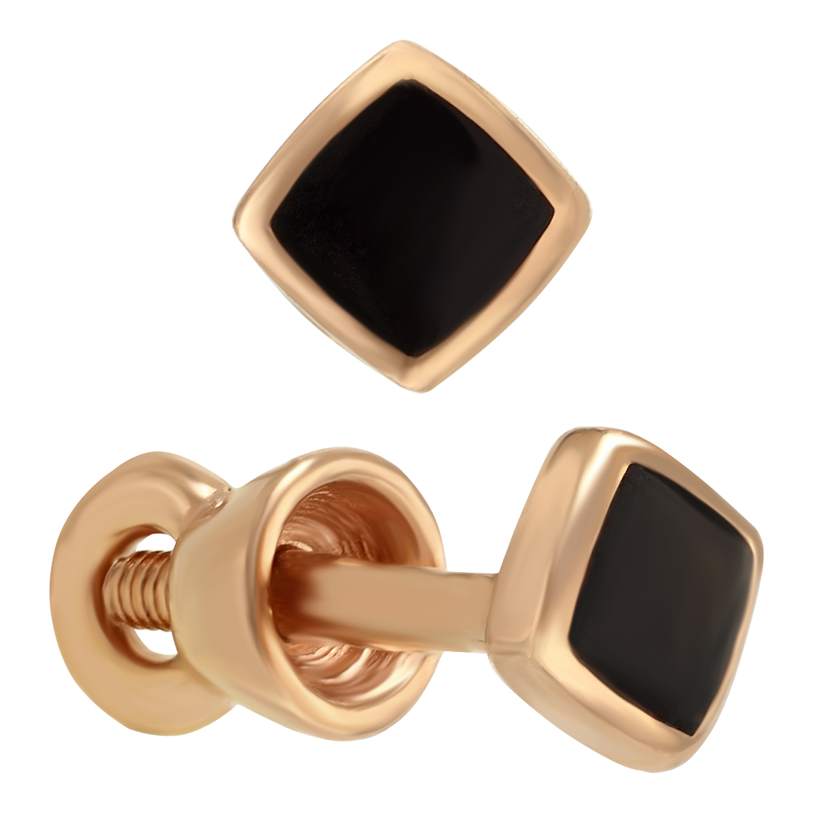 

Золотые пуссеты с эмалью Tango Jewellery Company 500040Е