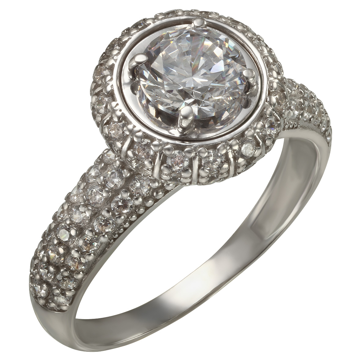 

Серебряное кольцо с фианитами Tango Jewellery Company 330972С размер 16.5