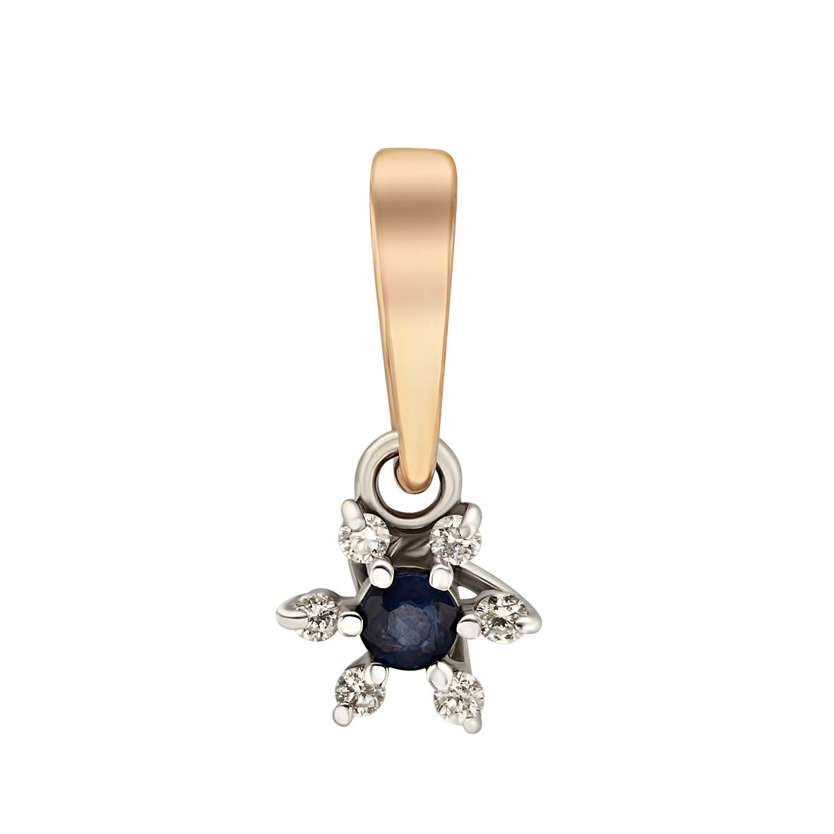

Подвес в белом золоте с бриллиантами и сапфиром Tango Jewellery Company 701317В