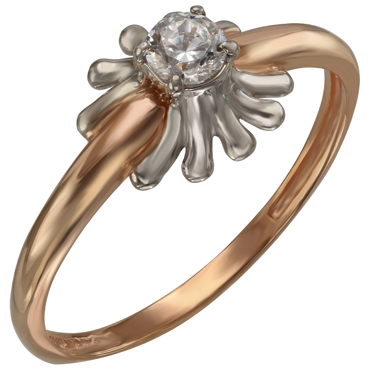 

Золотое кольцо с фианитом Tango Jewellery Company 350062 размер 16