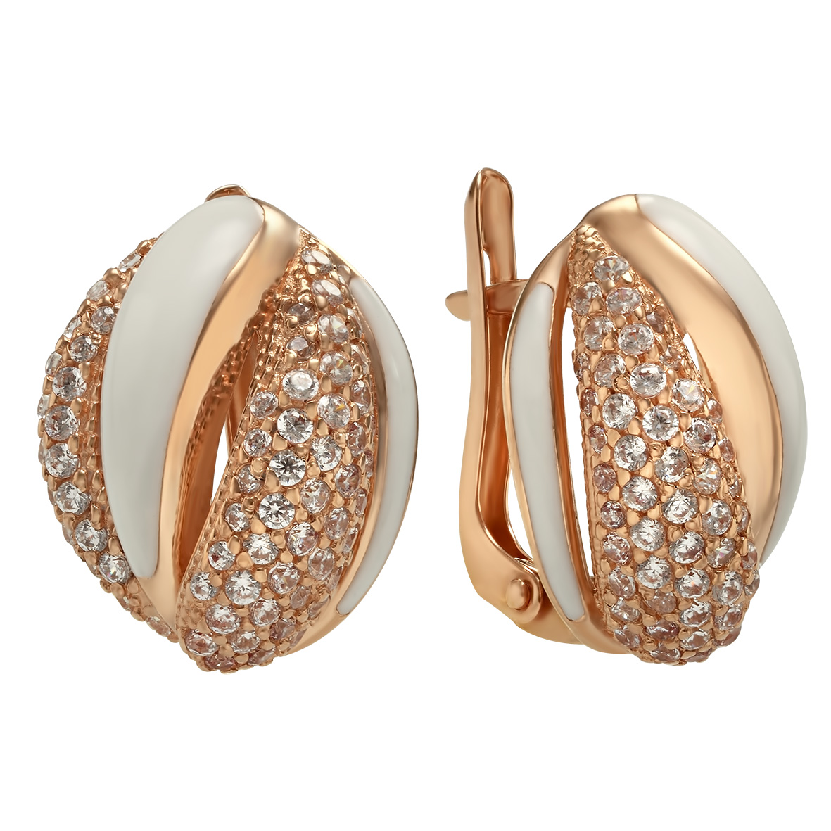 

Золотые серьги с фианитами и эмалью Tango Jewellery Company 420283Е