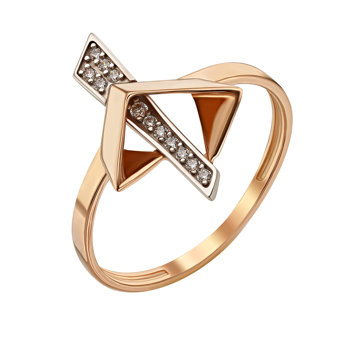 

Золотое кольцо с фианитами Tango Jewellery Company 350095 размер 18.5