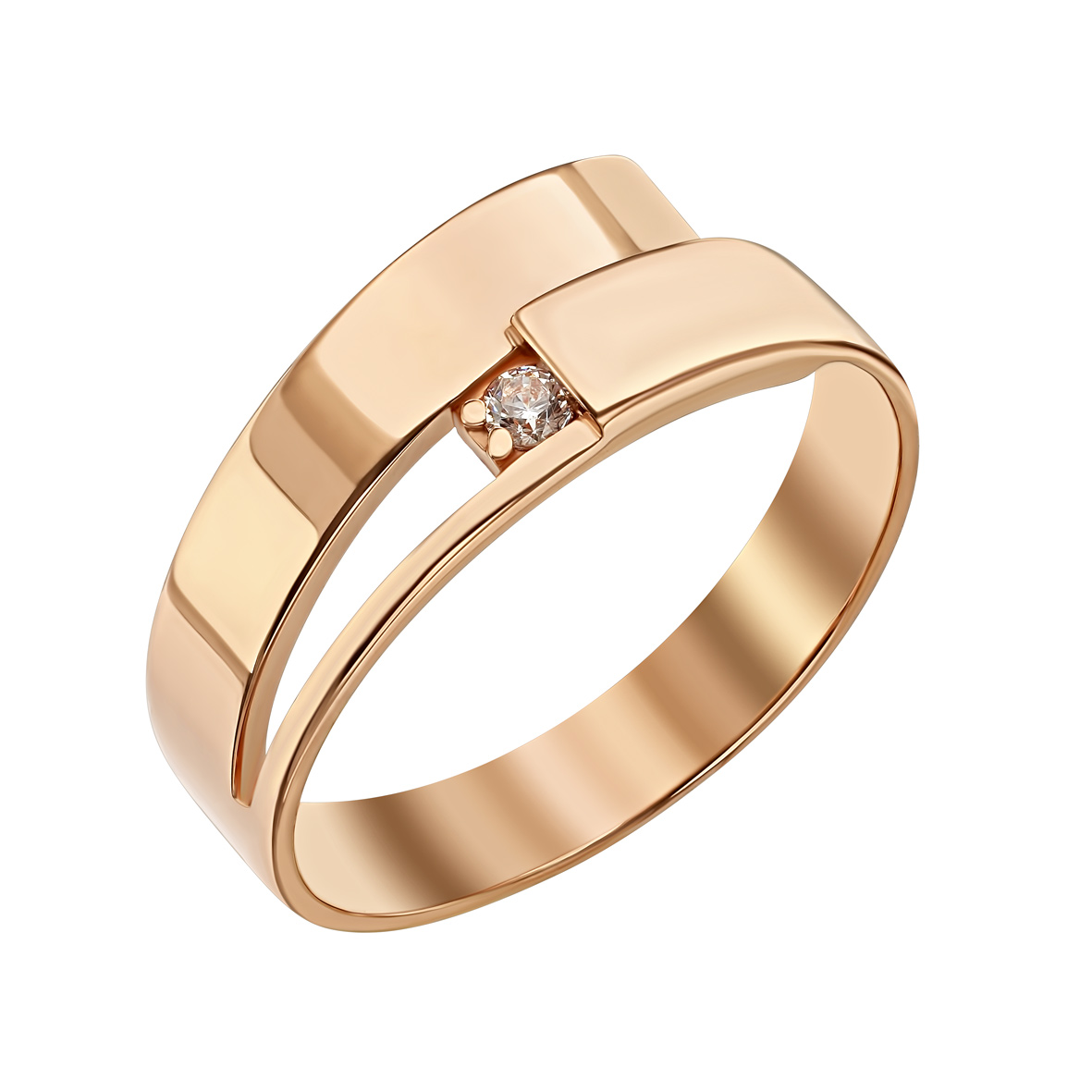 

Золотое кольцо с фианитом Tango Jewellery Company 380610 размер 16.5