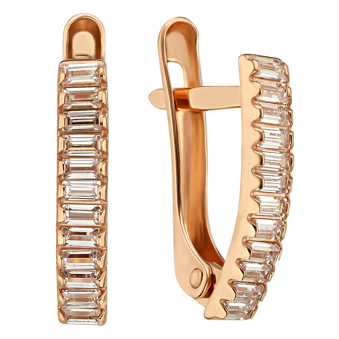 

Золотые серьги со вставками фианитов Tango Jewellery Company 420651