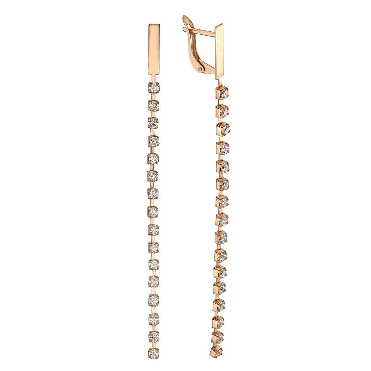 

Золотые серьги с фианитами Tango Jewellery Company 470083