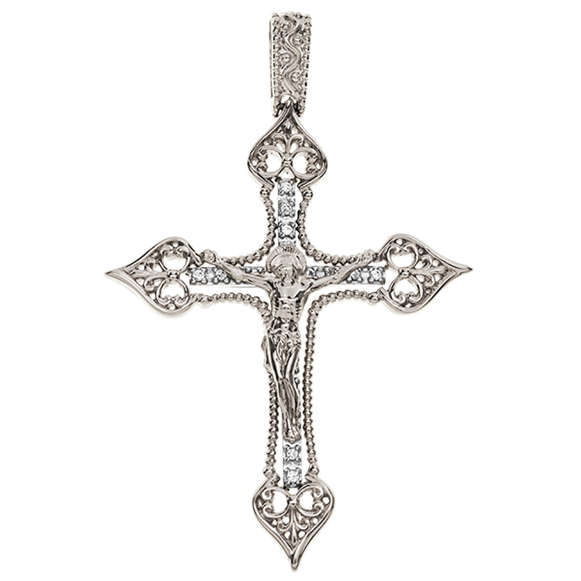 

Серебряный крестик с фианитами Tango Jewellery Company 270019С
