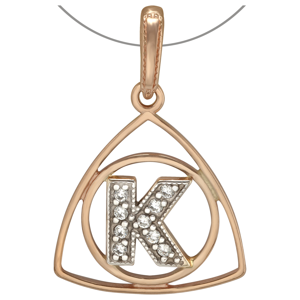 

Золотая подвеска с фианитами Tango Jewellery Company 160338