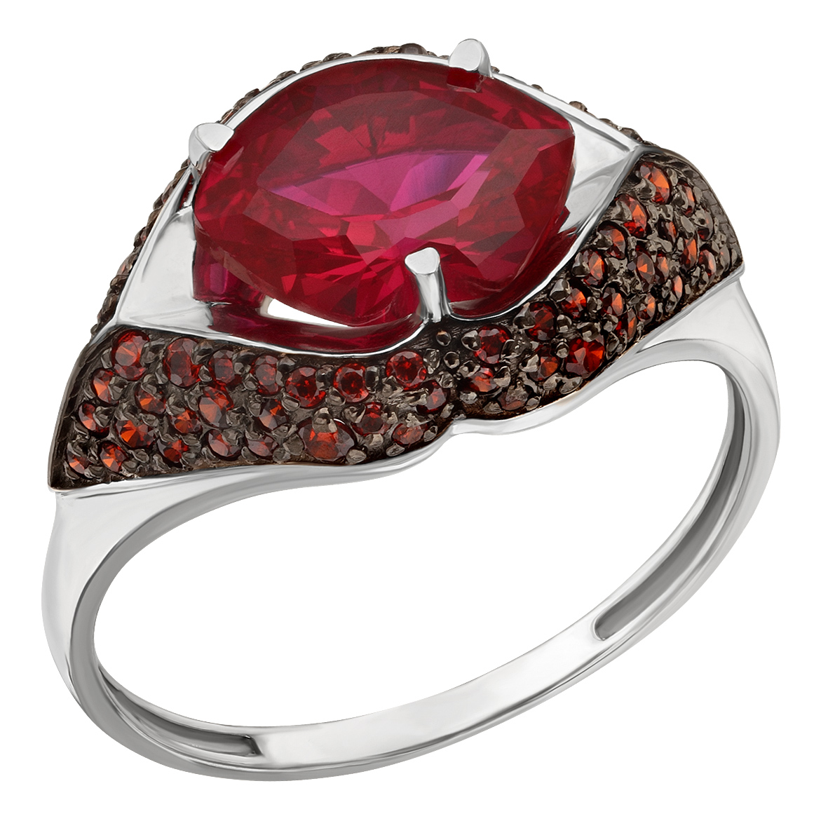 

Серебряное кольцо с корундом и фианитами Tango Jewellery Company 380554С размер 18.5
