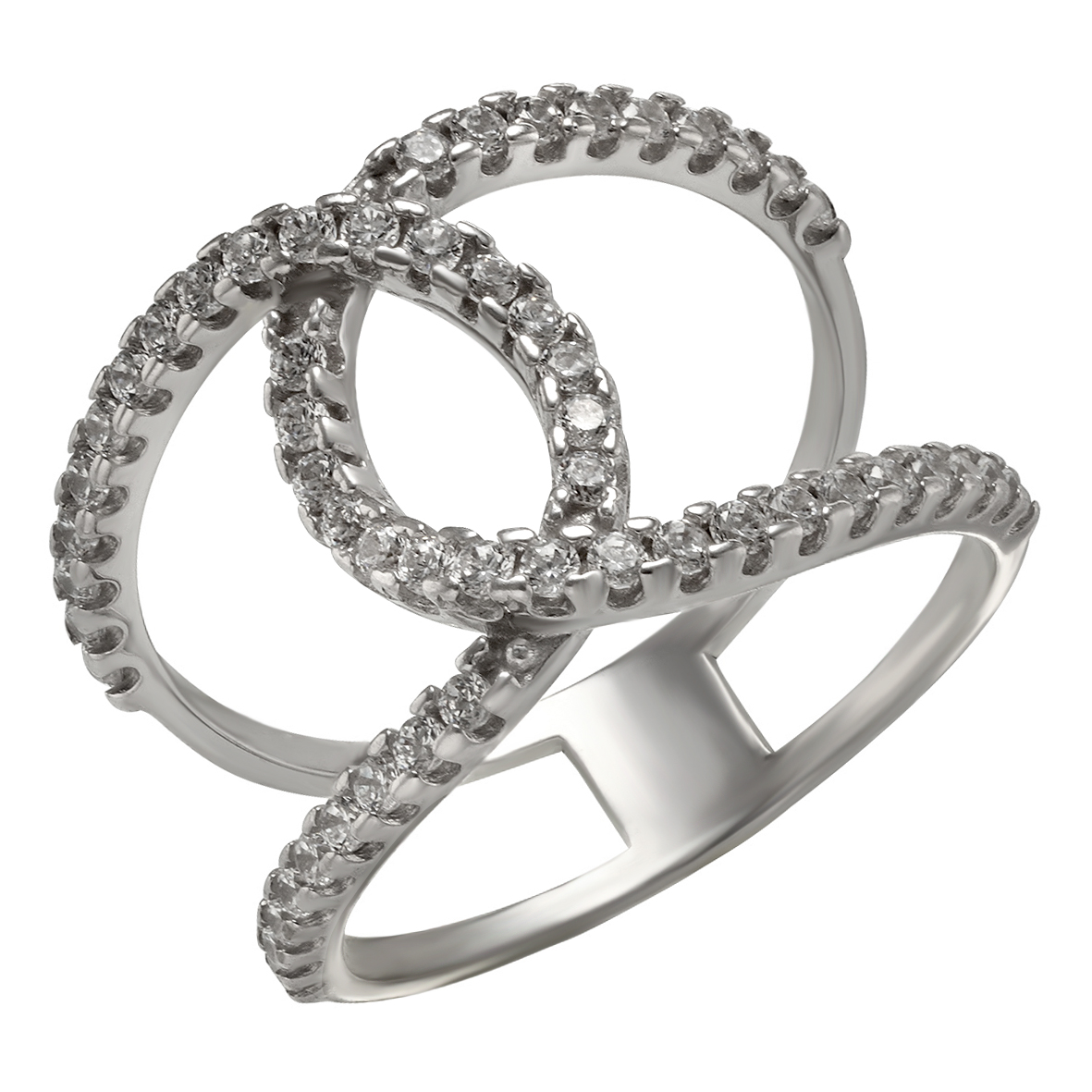 

Серебряное кольцо с фианитами Tango Jewellery Company 380349С размер 17