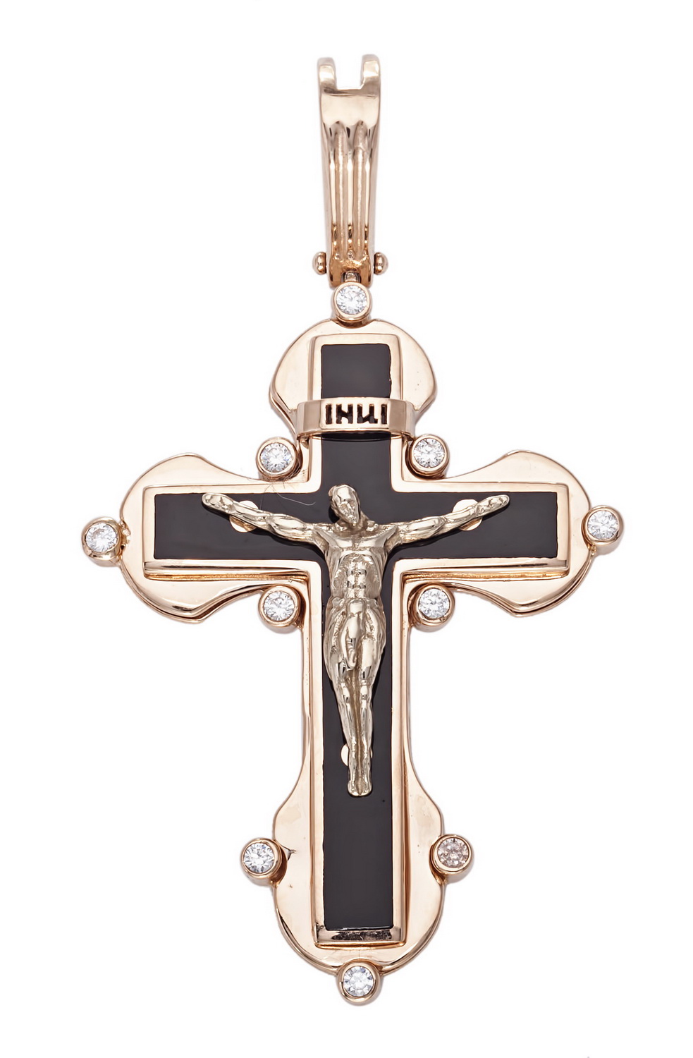 

Золотой крестик с фианитами и эмалью Tango Jewellery Company 270057Е
