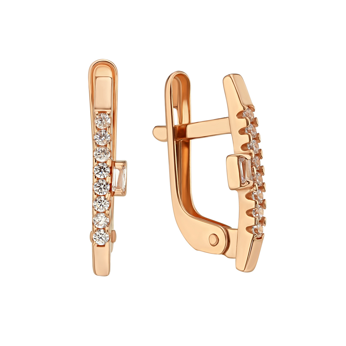 

Золотые серьги с фианитами Tango Jewellery Company 490027
